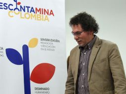 Féliz Antonio Muñoz, 'Pastor Alape', informó que la guerrilla entregará a sus mimebros menores de edad antes del próximo martes. AFP / R. Arboleda