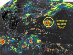No se prevé que 'Gert' impacte las costas estadounidenses. TWITTER / @conagua_clima