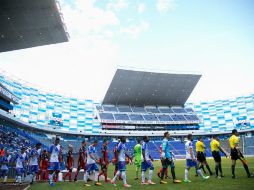La cancha del estadio Cuauhtémoc será el escenario donde estos equipos medirán fuerzas. MEXSPORT / ARCHIVO