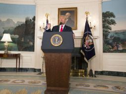 Trump fue muy criticado luego de que el sábado se abstuvo de señalar a ningún grupo en particular. EFE / C. Kleponis