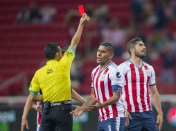 Pereira fue expulsado al minuto 18 por una falta inexistente sobre Esparza. MEXSPORT / C. de Marchena