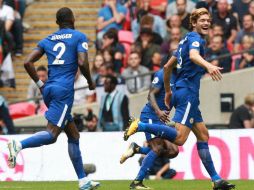 Alonso cierra con broche de oro su actuación en el juego y da la primera victoria al Chelsea con un tiro raso de izquierda. EFE / S. Dempsey