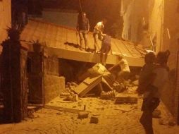 En la localidad de Casamicciola se registró la caída de algunas estructuras y en algunas zonas se interrumpió el servicio eléctrico. AP / S. Mattera/ANSA