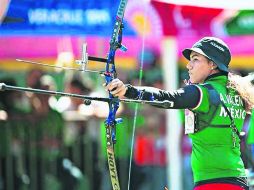 En busca del podio. Alejandra Valencia disputará el bronce el próximo jueves ante la china Lei Chien-Ying. ESPECIAL / CONADE