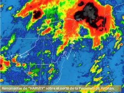 'Harvey' podría moverse en dirección hacia la costa de Texas para el viernes. TWITTER / @conagua_clima
