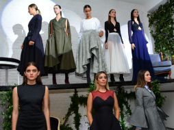 En la línea de Abel se pueden observar las siluetas reloj de arena, triángulos invertidos, rectángulos y ovoides. ESPECIAL / Abel López