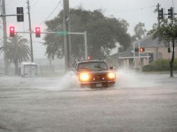 La costa texana va a recibir enormes cantidades de lluvia, según el Centro Nacional de Huracanes. AFP / S. Olson