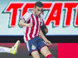 Mayorga debutó con el primer equipo del Rebaño en la pasada jornada 3 del actual Apertura 2017, contra Necaxa, en el Estadio Chivas. MEXSPORT / ARCHIVO