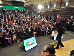 Ochoa Reza, durante la inauguración de la Quinta Reunión Plenaria de los diputados del PRI. TWITTER / @EnriqueOchoaR