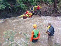 El reporte se realizó por la madre luego de que al crecer la corriente, la menor desapareciera de la vista. ESPECIAL / Protección Civil Jalisco