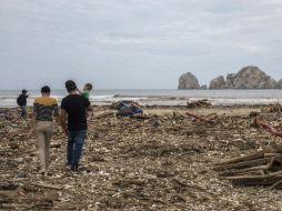 ‘Lidia’ se ubica a 95 kilómetros al sur-suroeste de Cabo San Quintin, Baja California. AFP / F. Castillo