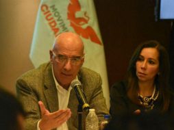 Dante Delgado, coordinador nacional del partido naranja, enfatizó que en la construcción de éste Frente no se sumarán a nadie. TWITTER / @DanteDelgado