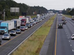 En otras zonas del estado de Georgia, los ciudadanos comenzaron a desplazarse desde la tarde del miércoles. EFE / E. Lesser