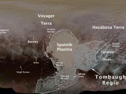 'Tombaugh' será el nombre de la zona con forma de corazón en el sur de Plutón. TWITTER / @NASANewHorizons