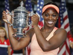 Stephens, de 24 años, jugó su primera final de un Grand Slam. EFE / J. Mabanglo