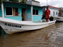 Las lluvias provocaron un incremento en el nivel de agua de los afluentes, por lo que podrían desbordarse. NTX / J. Lira