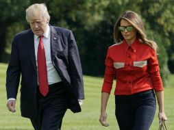 Donal Trump y su esposa pasan este fin de semana en Camp David, Maryland, para seguir la evolución de la llegada de 'Irma' a Florida. AP / P.M. Monsivais