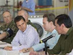 El Presidente encabezó la reunión de evaluación de daños por el sismo. TWITTER / @EPN