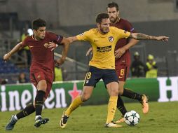 Algunas de las fallas ofensivas del 'Atleti' fueron obra de Saúl Ñíguez (C). AFP / A. Solaro