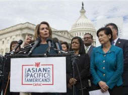 La congresista demócrata Nancy Pelosi, manifestó su compromiso con los jóvenes inmigrantes. EFE / M. Reynolds