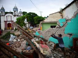 El sismo del 7 de septiembre dejó 98 muertos en los estados de Oaxaca, Chiapas y Tabasco. AFP / ARCHIVO