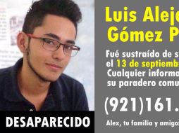 El reportero Luis Alejandro Gómez Palma laboraba para la empresa de televisión Olmeca TV hasta hace dos semanas. ESPECIAL /