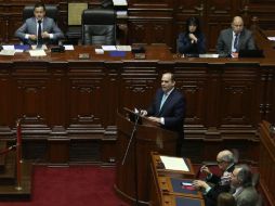 Zavala pidió respaldo a la política educativa del Ejecutivo, tras advertir que grupos radicales amenazan las reformas en ese sector. EFE / E. Arias