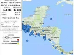 No reportan víctimas ni daños. TWITTER / @ConredGuatemala