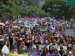Durante la marcha, se reportaron algunas grescas entre manifestantes y representantes de los medios de comunicación. EFE / M. Guzmán