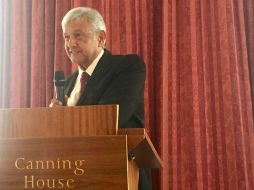 El político mexicano estuvo recientemente en Londres, durante una gira que emprendió por el Reino Unido. TWITTER / @lopezobrador_