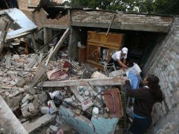 El Mandatario sigue coordinando las acciones de auxilio en la Ciudad de México. AP / E. Verdugo