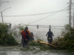 San Juan este miércoles, tras el paso del huracán María. EFE / J. Rodríguez
