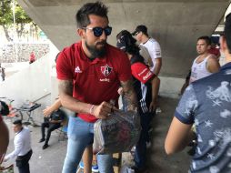 El arquero Fraga prestó ayuda en el estadio Jalisco. TWITTER / @atlasfc