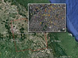 El mapa virtual indica la magnitud de los daños causados por el terremoto y las réplicas.