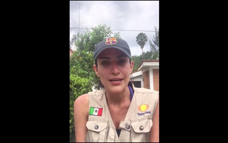 Danielle confesó que quiso compartir la noticia con la responsabilidad que conlleva su profesión a pesar de las emociones.