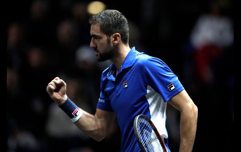 Marin Cilic dio el primer punto a Europa al vencer  al estadounidense Frances Tiafoe en dos sets.