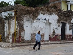 Inmuebles que ya tenían daños previos de otros sismos se desploman luego de los movimientos de este día.