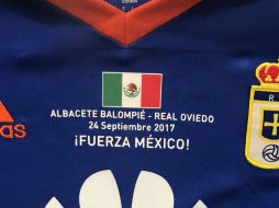 'Nuestras camisetas llevarán a México en el corazón', anuncia el club en un mensaje de Twitter.