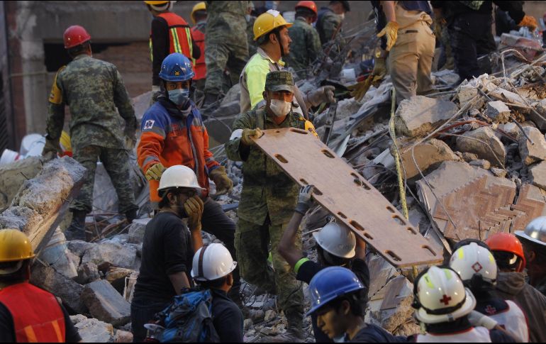 En 14 inmuebles colapsados ya concluyeron los trabajos, lo que incluye el dictamen estructural, se encuentran desalojados y acordonados.
