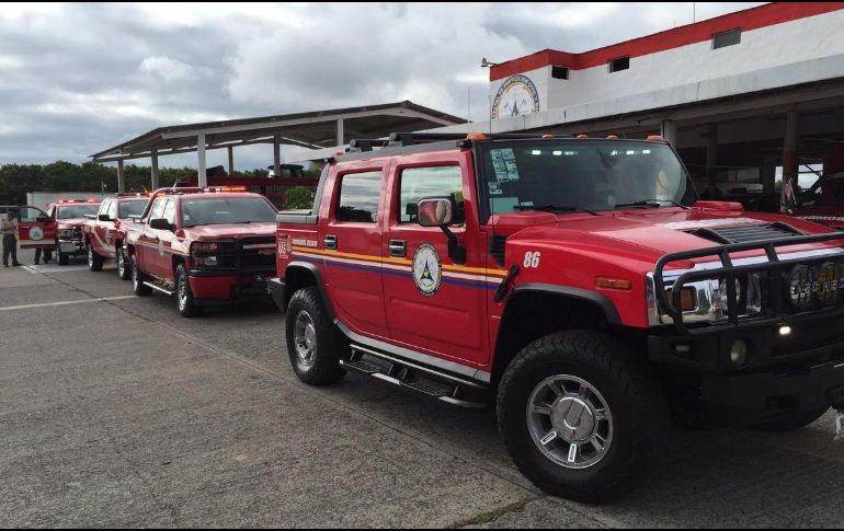 Elementos de Protección Civil de Jalisco parten hacia la zona Occidente del estado para atender a las comunidades que se vean afectadas por Pilar.