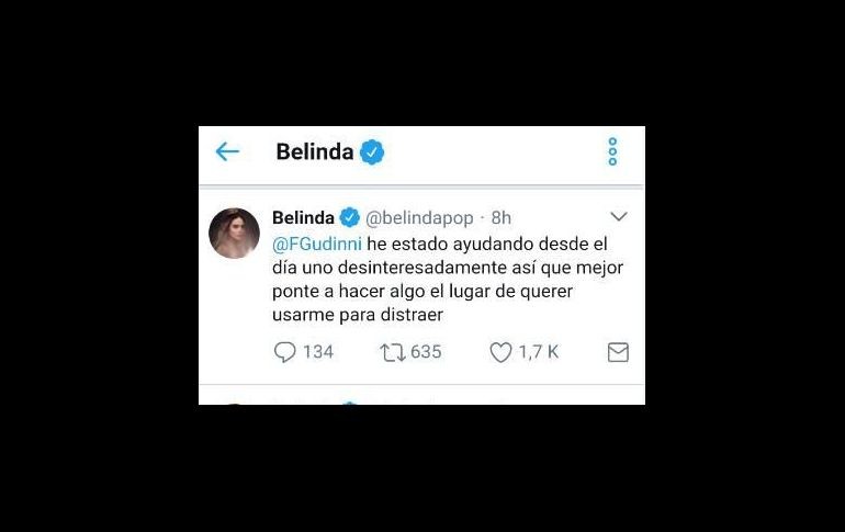 'Y cuánto te pagaron a ti por decir eso imbécil? Yo no estoy ligada a ningún partido político!', le contesta la artista.