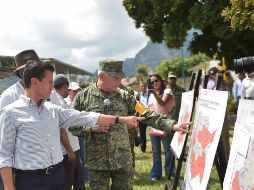 El Mandatario pidió a la población tener claro que la etapa de reconstrucción tomará varias semanas. TWITTER / @ESanchezHdz