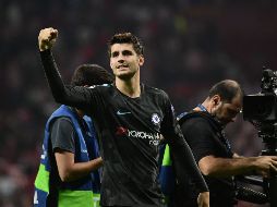Álvaro Morata anotó el primer gol a favor de los ingleses. AP/ P. Marcou