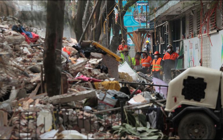 El Estado de Fuerza Federal movilizado por el sismo, asciende a más de 90 mil servidores públicos. NTX / I. Hernández