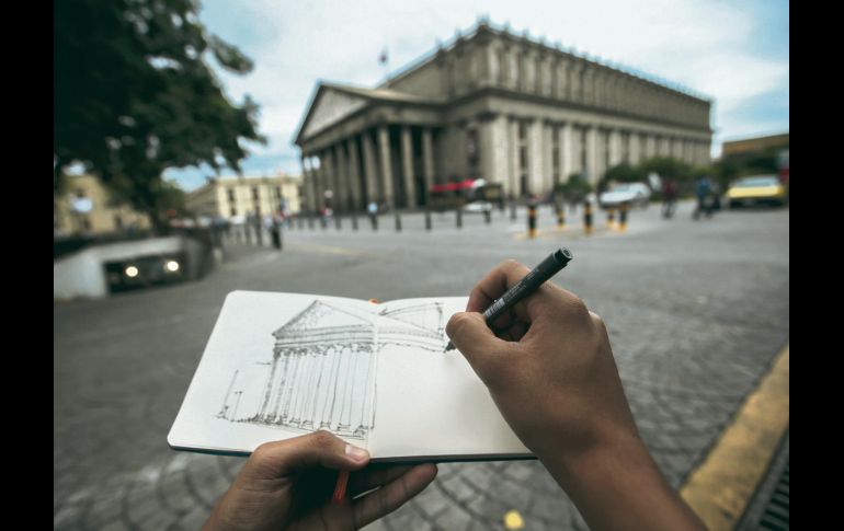 TRAZO. La perspectiva de cada dibujante es única. EL INFORMADOR / F. ATILANO