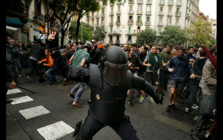 Ante la resistencia, usaron garrotes.