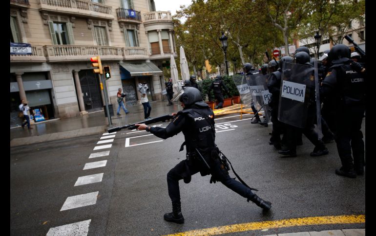 También se recurrió al uso de balas de goma.