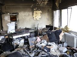 Vista general de los daños ocasionados luego del atentado. EFE/Y. Badawi