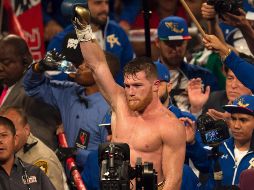Tras la pelea con el kazajo Gennady Golovkin, ''Canelo'' se colocó en la segunda posición, detrás del estadounidense Jermall Charlo. MEXSPORT / ARCHIVO