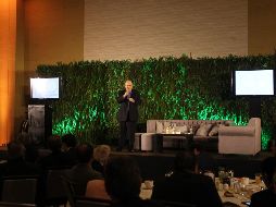 David Konzevik brindó una charla ante líderes de Jalisco, entre políticos, empresariales y sociales, así como directivos de esta casa editorial. EL INFORMADOR /  E. Barrera